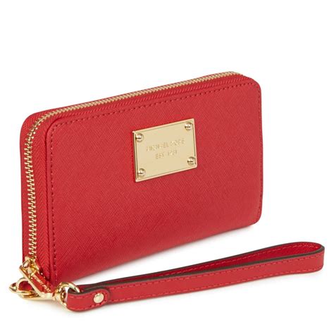 michael kors wallet red|michael kors red leather wallet.